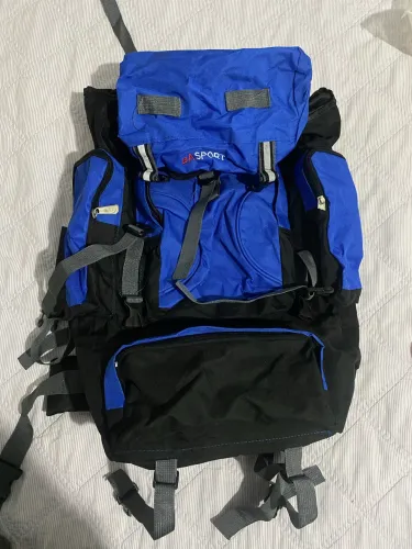 MOCHILA CARGUEIRA TRILHA 70L BA SPORT - AZUL - CAMPING VIAGEM
