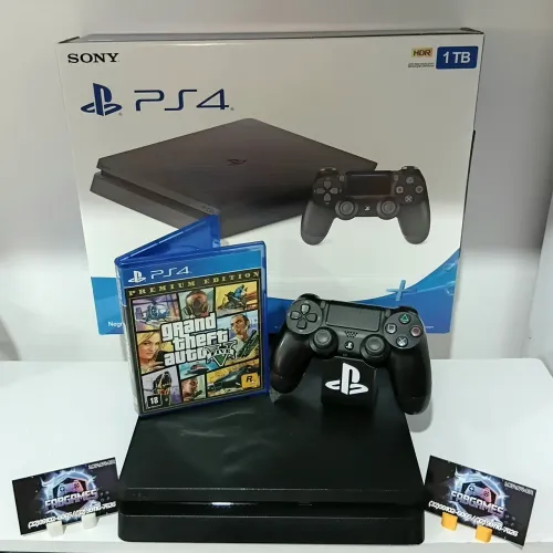 Playstation 4 Slim 1TB. Com pasta térmica renovada e Garantia 3 meses aqui na LOJA