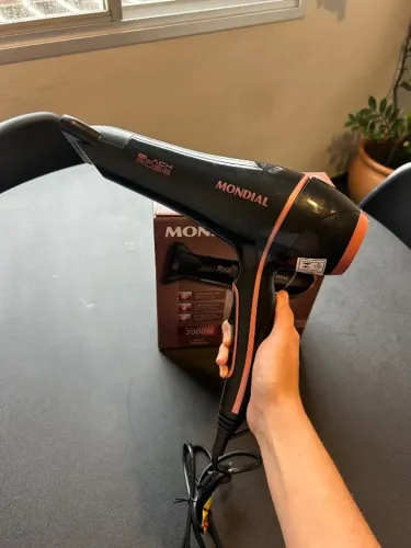 Secador de cabelo Mondial Black Rose 2 (Usado uma única vez)