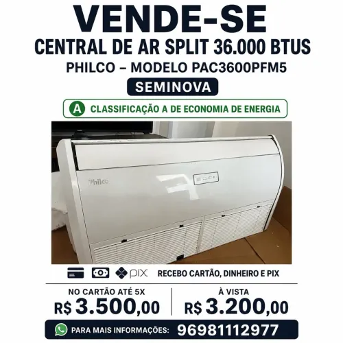 Central de ar Philco 36000 BTUS