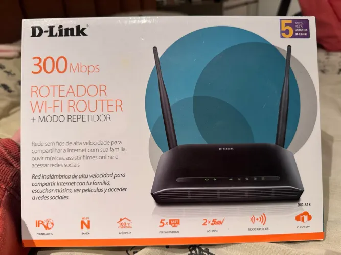 Roteador Wi-Fi router- D link 300Mpbs