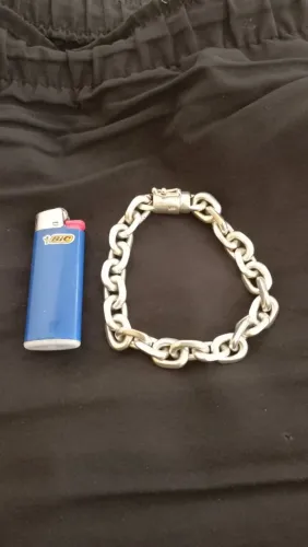Pulseira Cartier de prata 10 mm