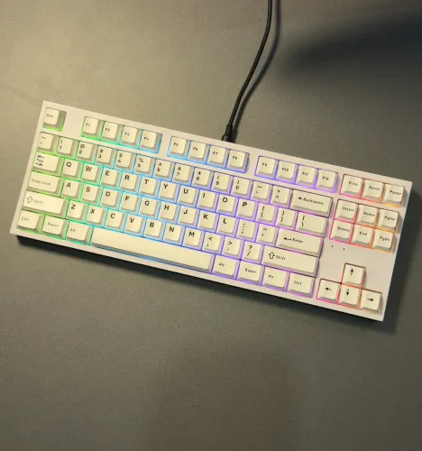 Teclado MAGNÉTICO Everglide AE87 HE TKL 8KHz Rapid Trigger RGB | Lacrado Branco