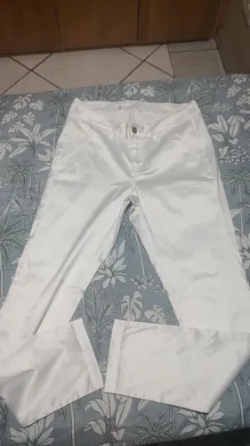 Calça limelight cetim branca