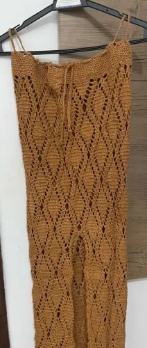 Saia de praia tricot