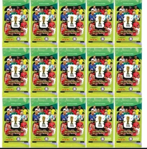 100 pacotes/ envelopes com 8 cards cada panini copa do mundo 2026 Adrenalyn XL