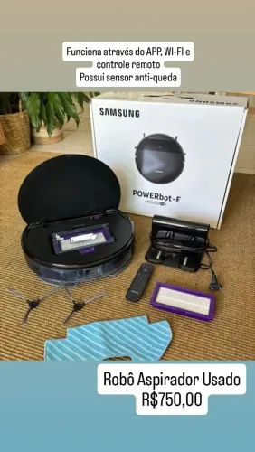 Robô Aspirador Inteligente com Wi-fi Samsung VR5000RM