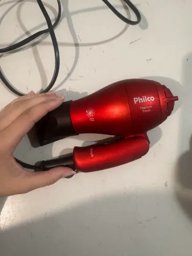 Secador Philco Titanium Travel Bivolt Dobrável Compacto p/ Viagem Academia Mala Pequena