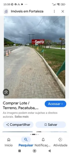 Vendo terreno no Porto da Serra em CE sentindo Pacatuba.