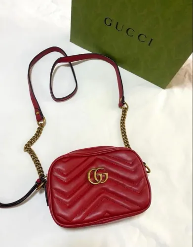 Bolsa vermelha Gucci 