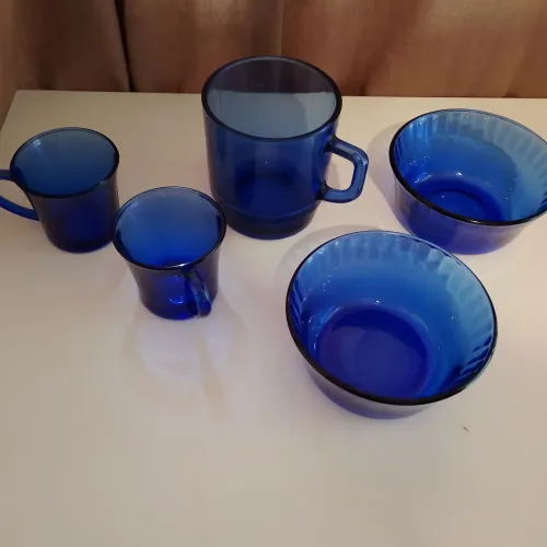 Kit 5  Louças  Azul 