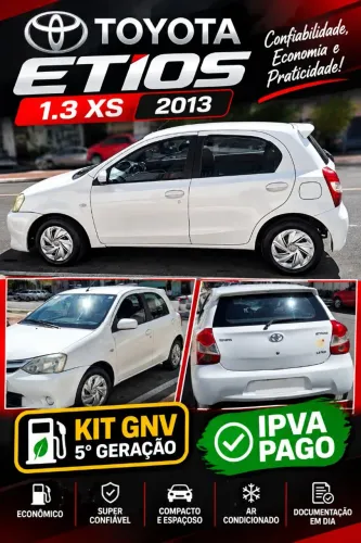 Toyota Etios XS 1.3 Flex 16V 5P Mec. 2013