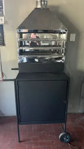 CARRINHO DE INOX PARA ESPETINHOS- NOVA / PRONTA ENTREGA