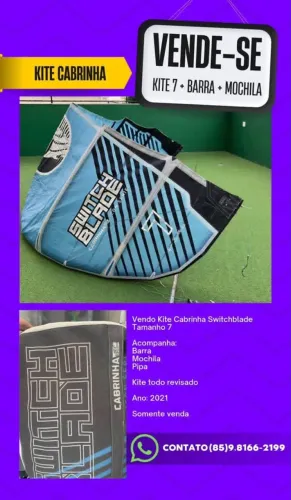 Kite Cabrinha + bolsa + barra