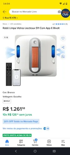 Robô limpa vidros 