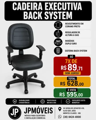 CADEIRA EXECUTIVA BACK SYSTEM