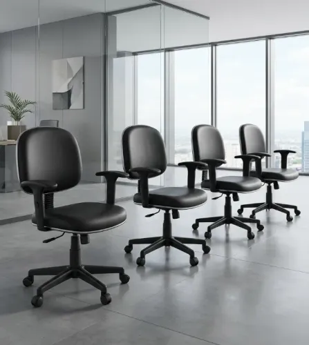 [DESCONTÃO] Kit 5 Cadeiras de Escritório Ergonômica com rodas- 3 x R$350 cartão de crédito