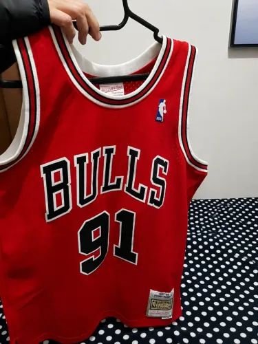 Jersey Chicago Bulls Dennis Rodman #91 Mitchell & Ness Swingsman Original, tamanho M