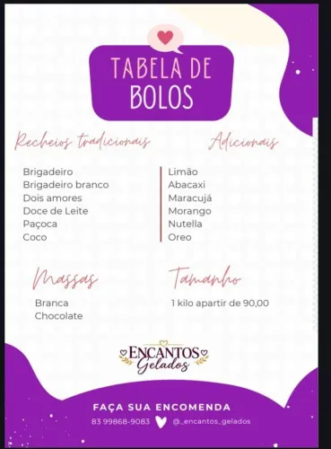 Bolos e Doces