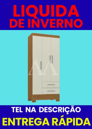 Guarda Roupa 3Portas Pequeno Entrega Rapida