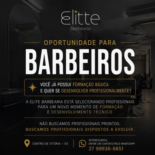 OPORTUNIDADE PARA BARBEIROS ?