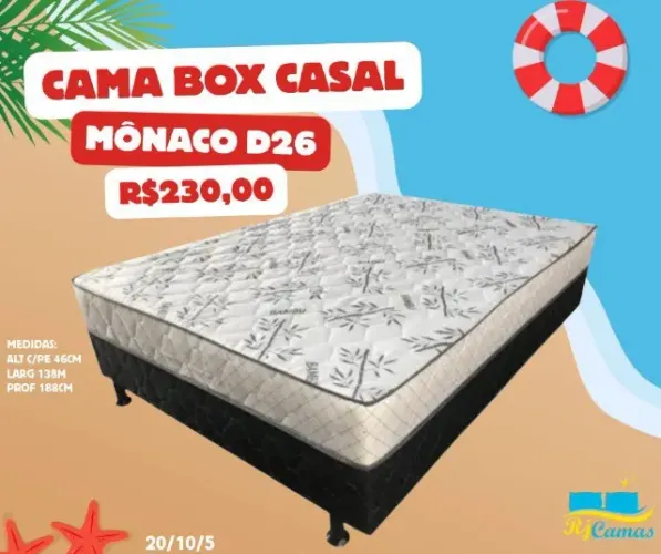 Cama box casal D26 (Pague na entrega)