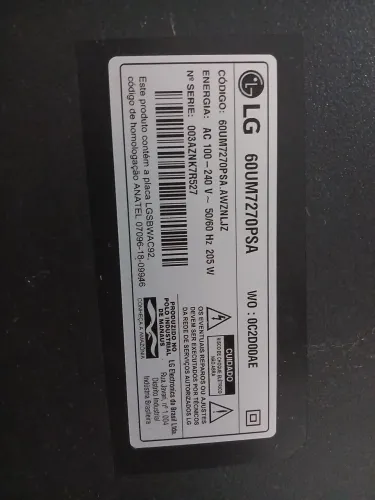 SMART TV LG 60" - TELA QUEIMADA