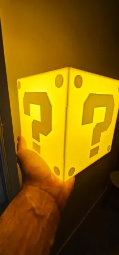 Luminária Bloco de Interrogação Mario - Decoração Gamer