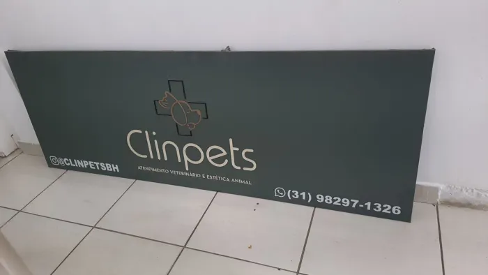Placa para loja 2,00 x 0,70 m