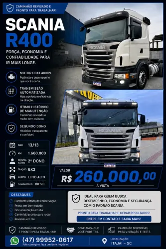 SCANIA R400 A6X2