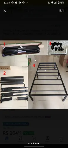 CAMA FERRO SOLTEIRO 