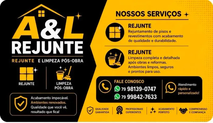 Rejunte de pisos e revestimentos com acabamentos de qualidade e durabilidade!