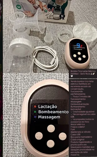 Bomba elétrica amamentação