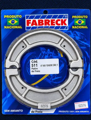 Patim de freio traseiro XT 600