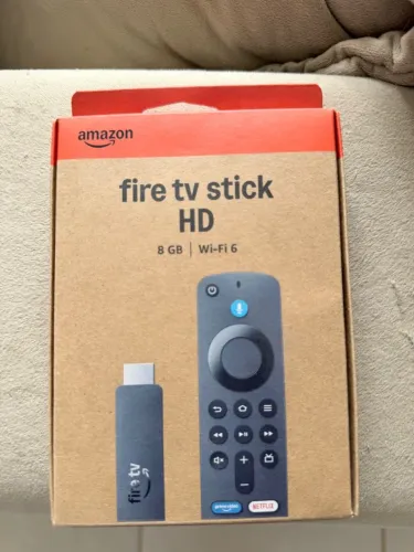 Fire Tv Amazon Stick Hd 2a Geração Ger 26 Preto De Voz