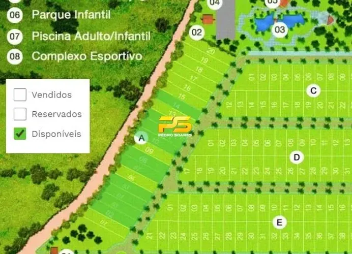 Lotes à venda no condomínio fechado Villas de Areia R$ 120 mil Cada REF: TE0018