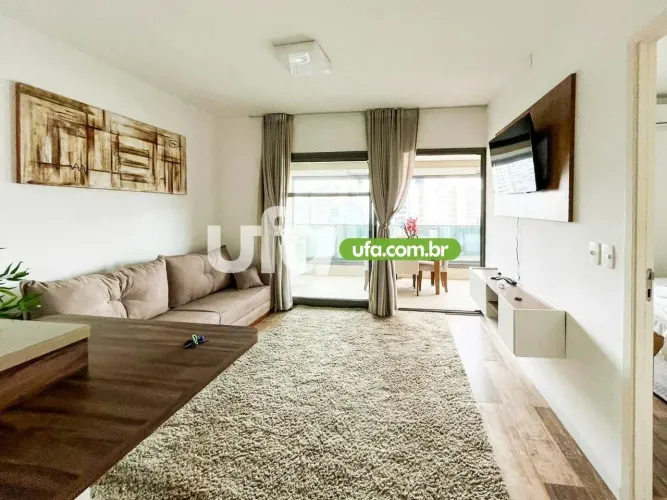 Apartamento mobiliado para locação na Barra Funda, 52m², varanda gourmet e andar alto