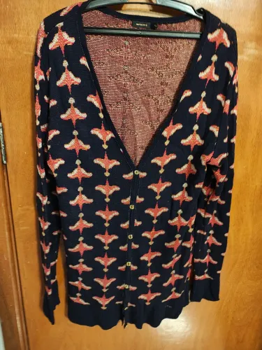 Cardigan alongado tricot Maria Filó