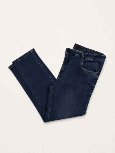 Calça Jeans Vila Romana Basic Fit Masculina Tam. 52 Azul Escuro