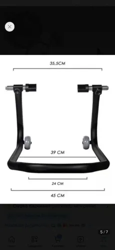 Cavalete moto