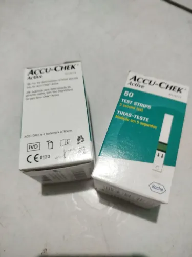 Fitas de glicemia Accu-chek active R$ 60,00 reais 