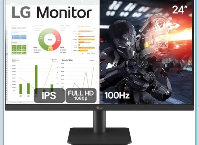 Monitor PC Gamer LG 24? IPS 100Hz Full HD HDMI 2x, Preto - 24MS500