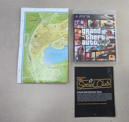 PS3 GTA V completo com Mapa Playstation 3