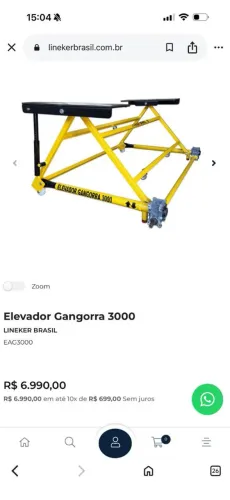 Elevador gangorra 3000 lineker Brasil 3 toneladas