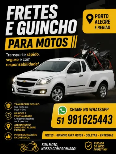 Fretes e Guincho para Motos