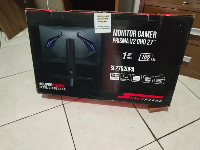 Monitor Gamer Superframe Prisma V2 QHD 2k 165hz (não liga)
