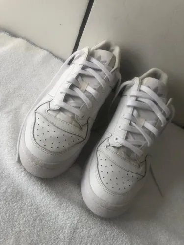 Tênis adidas couro branco forum adidas 40 impecável