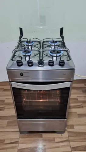 Fogão  Brastemp Clean Inox 4 bocas ,  automático, excelente estado (Entrego)