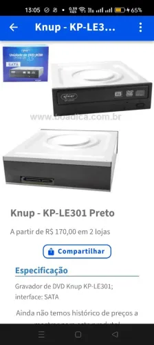 Gravador de dvd