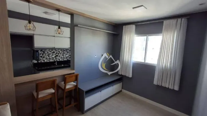 Apartamento com 2 dormitórios para alugar, 48 m² por R$ 3.045/mês - Residencial Clube Aqua